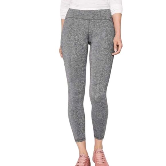 Lululemon Train Times 7/8 Pant 25" - Heathered Black - Picture 2 of 10